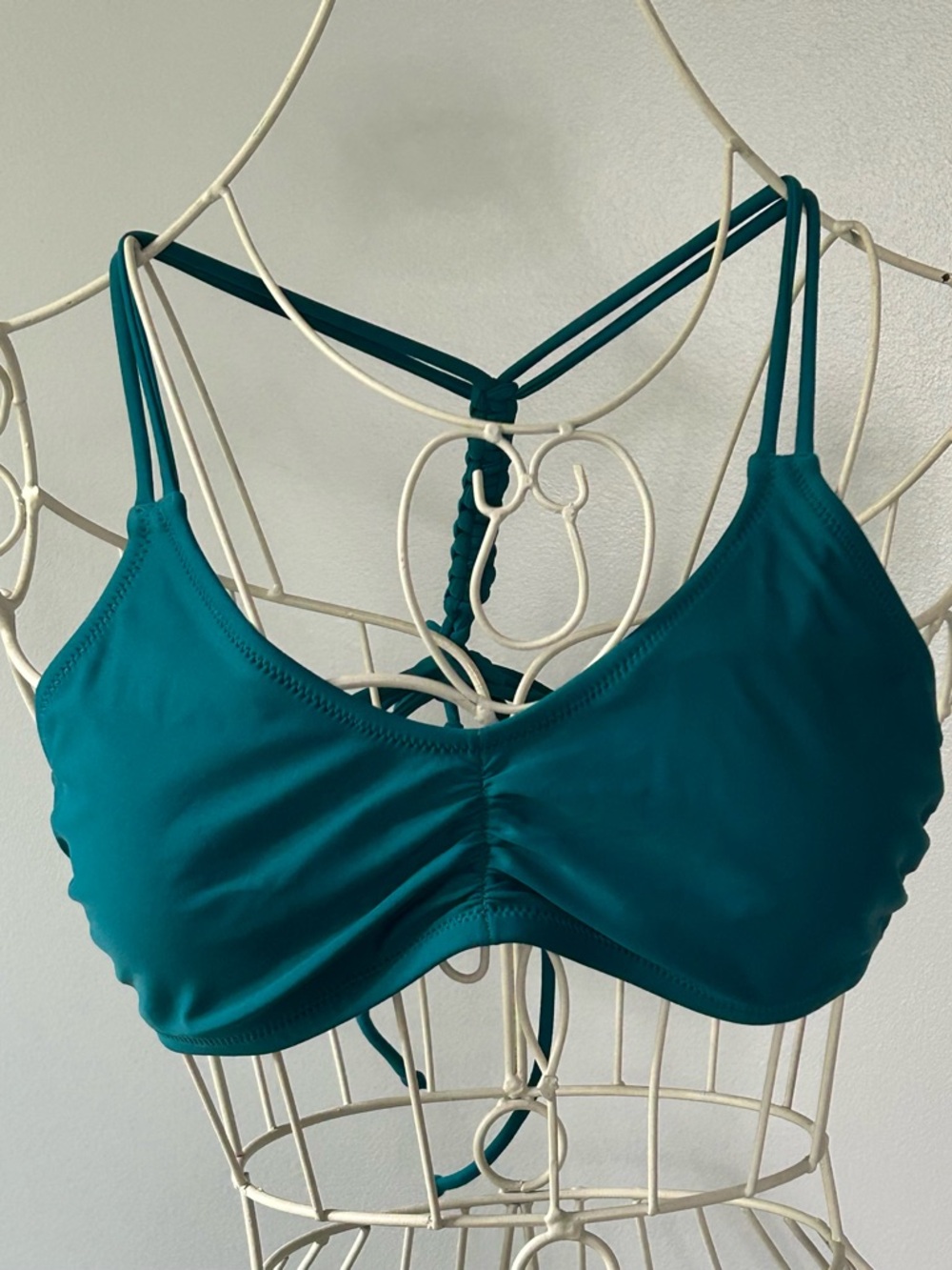 Teal Bikini Top with White Lining